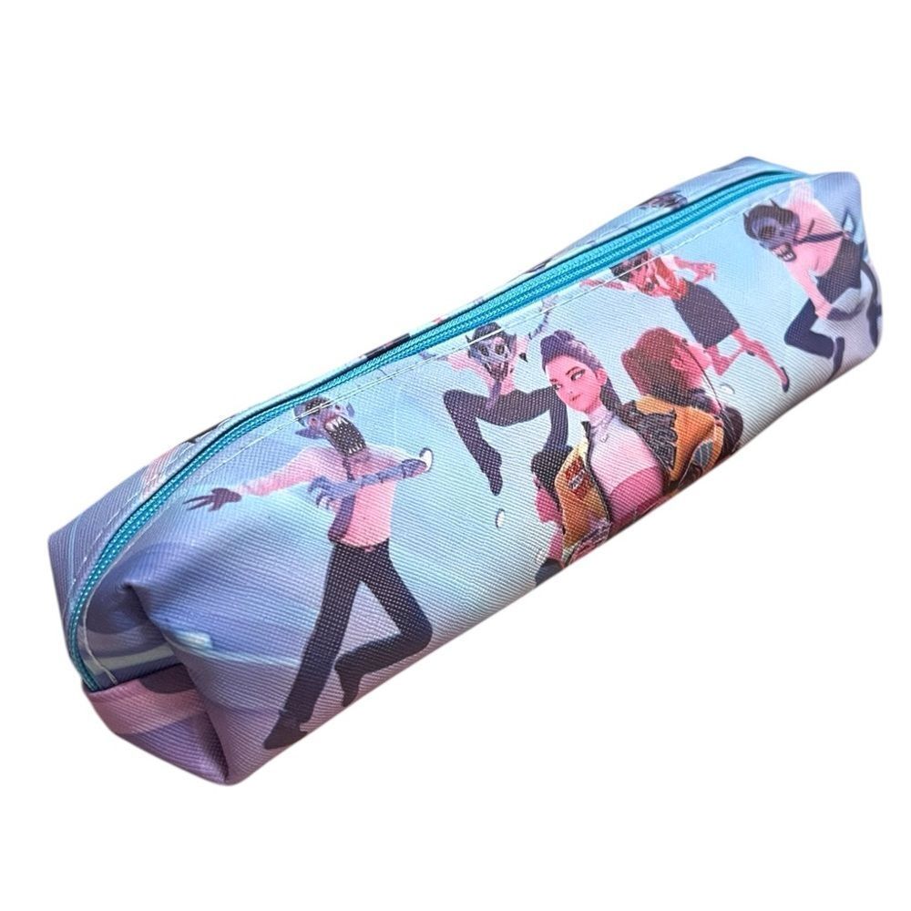 Blue K-Pop Demon Hunter Huntrix Zippered Pencil Case